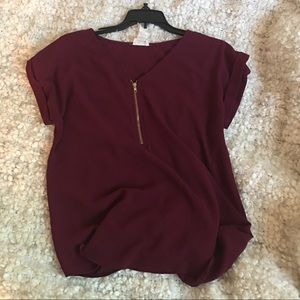 Maroon Sophisticated Blouse